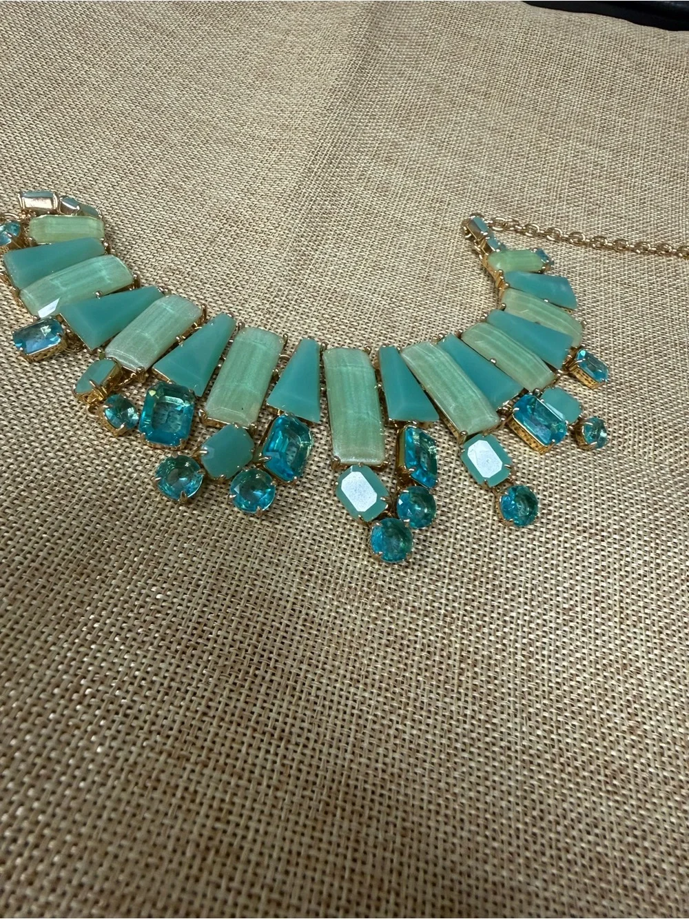 kate spade Mint Turquoise Statement Bib Necklace